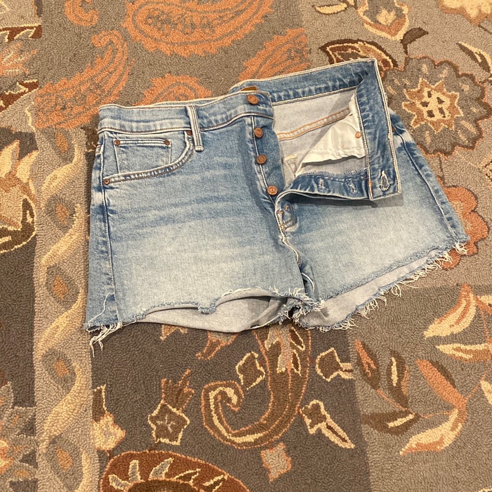 MOTHER denim shorts size 28 button fly
